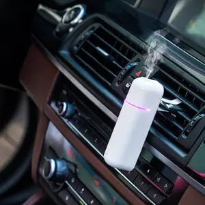 SCENTA ตัวกระจายกลิ่นหอมในรถยนต์,เครื่องกระจายกลิ่นรถยนต์อัลตร้าโซนิค USB น้ำหอมปรับอากาศแบบพกพาขนาดเล็ก