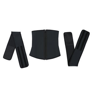 Ceinture de compression amovible à double bande en latex, avec crochets et fermeture éclair réglables, pour femmes, pour perdre du poids, contrôler le ventre, ceinture amincissante - Product Image 3