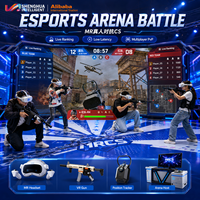 Machine de jeu de tir VR, jeu de réalité mixte, jeux de tir interactifs en intérieur, jeux virtuels pour salle de jeux, utilisation en arcade et pour le sport