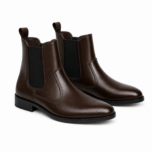 Botas Chelsea de Cuero Genuino, Calzado de Moda Premium sin Cordones, Cómodo para Uso Diario, Fabricante OEM ODM, Suministro de Fábrica con Etiqueta - Product Image 1
