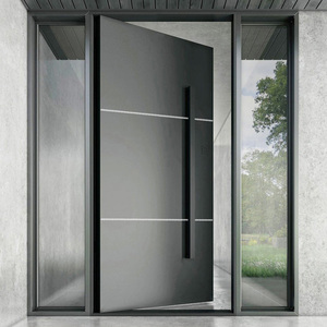 <span class=keywords><strong>Maison</strong></span> en fonte d'aluminium en acier inoxydable Porte d'entrée pivotante Entrée principale <span class=keywords><strong>de</strong></span> sécurité pour villas appartements hôtels Écran en fibre <span class=keywords><strong>de</strong></span> verre - Product Image 5