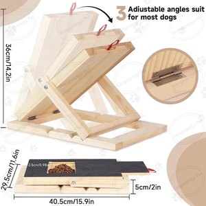 Yeni ahşap köpek tırnak çizik kurulu interaktif köpek bakımı dağıtıcı oyuncak - Product Image 5