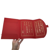 Factory Company Carpeta de archivos de 2 bolsillos Carpetas de papel de impresión CMYK personalizadas con logotipo Carpetas de invitación de boda de lámina de oro personalizadas