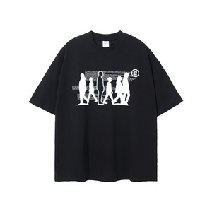 Camiseta Oversize para Hombre, Impresión Digital Directa, Camiseta Holgada de Algodón Pesado, Camiseta con Serigrafía, Ropa Hombre - Product Image 4