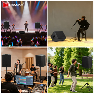 HYANKE B-12 Altavoz Coaxial Activo Profesional <span class=keywords><strong>de</strong></span> 12 Pulgadas, Altavoz con DSP y TWS, Altavoz PA <span class=keywords><strong>de</strong></span> Madera <span class=keywords><strong>de</strong></span> 400 W RMS - Product Image 5