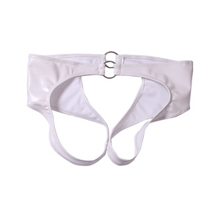 Mutandine ad anello stretto in lattice di ammoniaca da uomo biancheria intima corta sessuale - Product Image 2