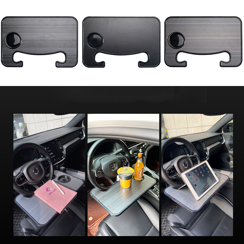 Multifunction Car Table - Universal Steering Wheel Backseat Dining Tray with Cup Holder