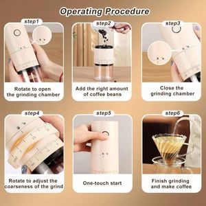New 38 Levels Adjustment Wireless <b>Coffee</b> <b>Maker</b> USB Rechargeable <b>Portable</b> Electric <b>Coffee</b> Grinder for Espresso - Product Image 4