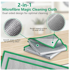 Paño de <span class=keywords><strong>Limpieza</strong></span> de Microfibra para Pulir Vidrio Milagroso, Sin Rastro, Sin Pelusas, Fácil de Limpiar para Superficies de Cocina, Platos y Espejos - Product Image 4