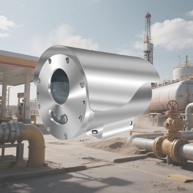 80M IR 5 MP Explosion-Proof & Corrosion-Proof IP68 Motorized Zoom Camera Used in Potentially Explosive Environments