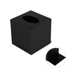 Fabrika özelleştirilmiş toptan lüks akrilik kare masaüstü doku kutusu kağıt organizatör tutucu kapak özel yaratıcı akrilik kutu - Product Image 2