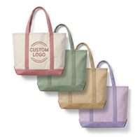 Tas Tote Kanvas Katun Ramah Lingkungan Logo Kustom Tas Belanja Reusable Tas Tangan Mini untuk Hadiah Acara Promosi