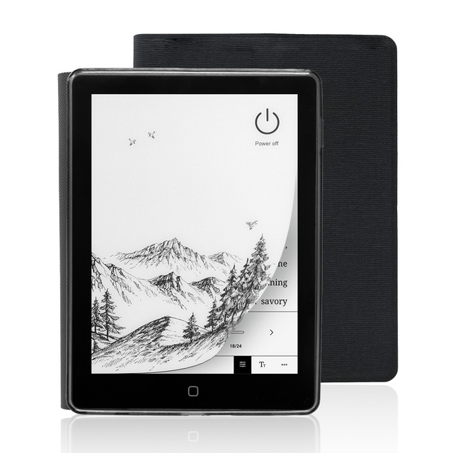 Eye-Friendly 3000mAh Baterry Wifi Electronic Book 6" E-Ink Screen 32GB Large Storage Digital Reader with Leather Case