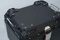 Boîtes arrière pour moto PP 45L, légères, avec loquet avant sécurisé, coque rigide robuste, grande capacité et côtés colorés