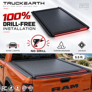 ฝาครอบกระบะท้ายแบบแข็งพับเก็บได้ LED สำหรับรถ Dodge RAM 1500 Double Cab ขนาด 5.5 ฟุต ทำจากอลูมิเนียมอัลลอย - Product Image 1