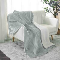 Couverture chauffante en flanelle Sherpa douce pour la maison et le bureau Protection contre la surchauffe lavable en machine 9 niveaux de chauffage