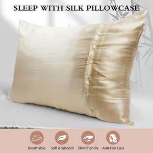 Glatt wie Seiden kissen bezug Mulberry <span class=keywords><strong>Silk</strong></span> Envelope Button Kissen bezug - Product Image 4