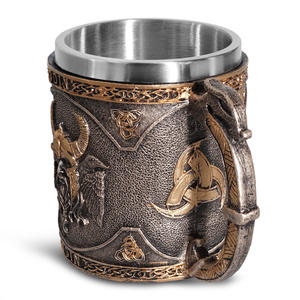 Jarra Vikinga con Diseño de Calavera y Serpiente, Jarra Nórdica, Taza Vikinga de Thor, Tazas Creativas con Motivos Vikingos Mitológicos Noruegos - Product Image 5