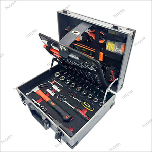 Ensemble d'outils de réparation automatique OEM Portable boîtier en aluminium clés combinées pince Construction en acier au carbone à commande manuelle 266 pièces - Product Image 1