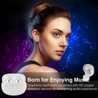 Écouteurs sans fil Bluetooth 5.3 TWS Hi-Fi non-réducteurs de bruit, mini-écouteurs portables sans fil pour le sommeil, casque Bluetooth