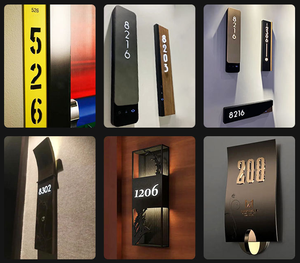 <span class=keywords><strong>2026</strong></span> Nieuwe RFQprint Lichtgevende Nummers Luxe Gebouw Kamer Wegwijzer Richtingsaanwijzer Deur Residentieel Appartement Nummerbord - Product Image 6