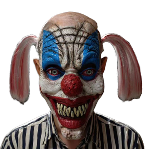 Máscara de Payaso Sonriente de Látex de Caucho Ecológica de la Marca <span class=keywords><strong>Cyou</strong></span>, Precio de Fábrica, Disfraces de Cosplay para Fiestas, Máscara Facial Completa Realista de Anime - Product Image 1
