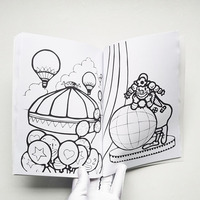 Libro de Colorear Mágico de Tamaño Mediano con Diseño Personalizado, Impresión a Página Completa, Efecto de Cambio de Color, Dibujo Animado, Ideal para Fiestas Infantiles
