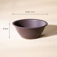 Pots à fleurs en résine imitant la céramique d'argile violette pour plantes succulentes, bougainvilliers, contrôle des racines, design épuré, usage en jardin