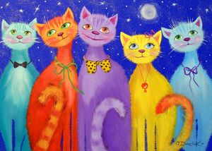 Dipinto su Tela con Animali Adorabili, Gatti Sorridenti, <span class=keywords><strong>Poster</strong></span> e Stampe d'Arte <span class=keywords><strong>da</strong></span> <span class=keywords><strong>Parete</strong></span> per <span class=keywords><strong>Camera</strong></span> <span class=keywords><strong>da</strong></span> <span class=keywords><strong>Letto</strong></span>, Decorazione Domestica - Product Image 6