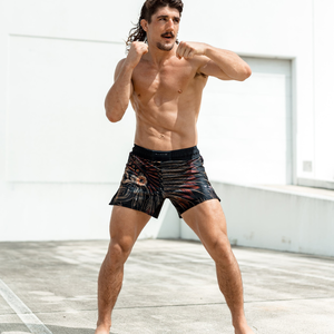 กางเกง MMA ผ้าแคนวาสพิมพ์โลโก้ตามสั่งสำหรับผู้ชาย น้ำหนักเบา ซิปหน้า แห้งเร็ว ระบายอากาศดี ดีไซน์ล่าสุด ลายเรียบ สไตล์ลำลอง - Product Image 6