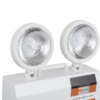 Vente directe d'usine, lampe de secours à double tête durable, ultra longue autonomie de 5 heures, avec LED SMD pour une utilisation en intérieur/extérieur