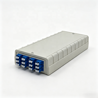 Boîtier de terminaison fibre optique LC 24 cœurs en PP pour montage mural FTTH, coffret de distribution et de raccordement