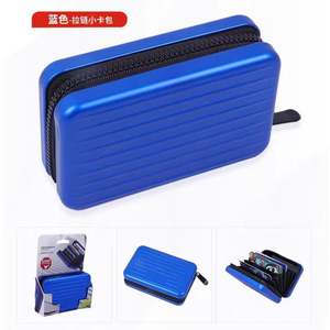 Portefeuille fin en aluminium ABS avec blocage RFID, porte-cartes de crédit, logo personnalisé gravé au laser, cadeau promotionnel, cadeau d'entreprise pour hommes - Product Image 6