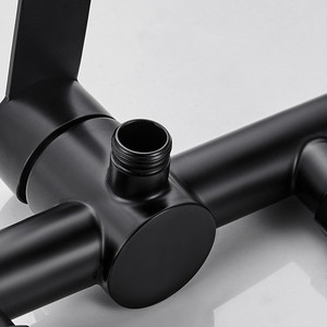 Juego de ducha Zimani de acero inoxidable 304 con grifo mezclador de baño de un solo control y válvula cerámica - Product Image 1