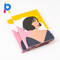 Carnet de notes personnalisé avec logo, couverture rigide en papier d'art, format A5, ligné, journal mensuel pour objectifs