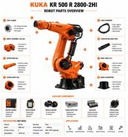 Bras robotisé industriel lourd KUKA KR 500 R2800-2 HI, charge utile de 500 kg, robot à haute inertie