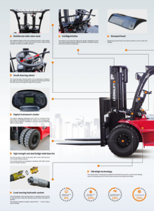 Heavy Duty 12 Ton Diesel Forklift Truck with Yuchai Engine Heavy Duty Industrial <b>Material</b> <b>Handling</b> Equipment - Product Image 5