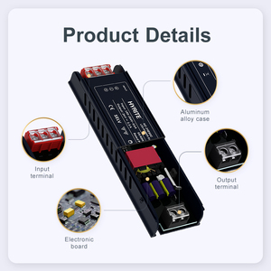 Low Price Slim <b>LED</b> Power Switching Supply Outdoor 60W 100W 200W 300W 400W Strips <b>Driver</b> 12V <b>24V</b> Flood Light Advertising Light - Product Image 4