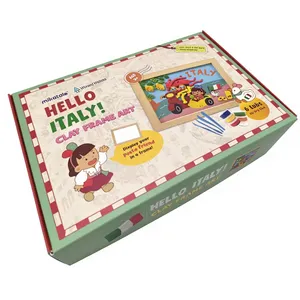 Kit d'activités créatives pour enfants : Cadre d'art en argile à séchage à l'air, 24 couleurs, argile à modeler ultra-légère, ensemble de bricolage pour activités en classe - Product Image 6