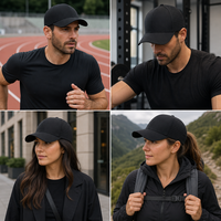 Casquette de performance perforée vierge, ventilation découpée au laser, réglable, pour le sport et la course, broderie de logo personnalisée, OEM, vente en gros, faible MOQ