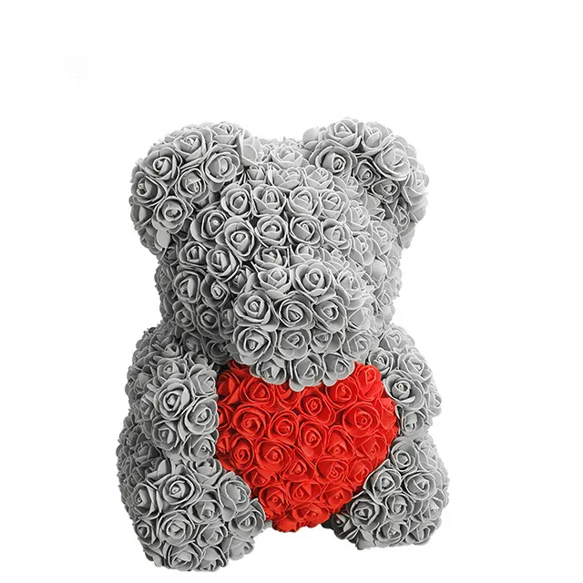 Hot Sale Teddybeer Rose Pe Foam Bloem Voor Valentijnsdag