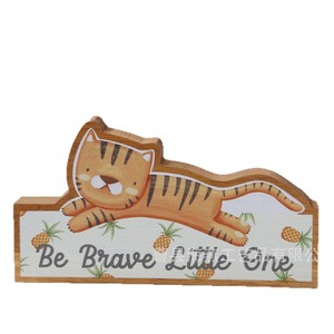 Figuras de animales de dibujos animados en madera, decoraciones de escritorio para habitaciones infantiles, manualidades creativas para el hogar, suministro transfronterizo. - Product Image 2