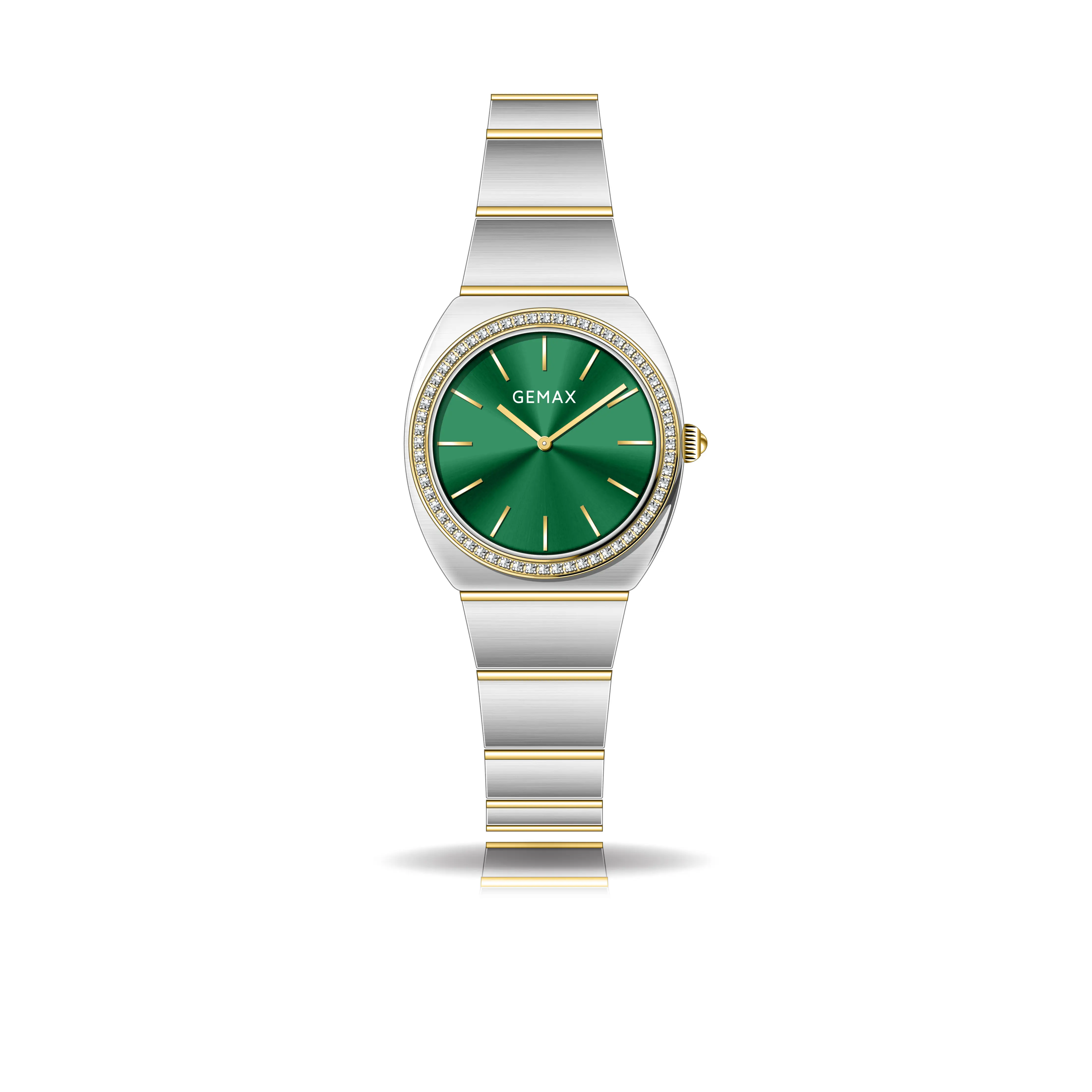 Charming Elegant Custom Logo relógio para mulheres luxo vestido design aço inoxidável business lady wristwatch