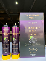 Champion Whip USA Stock 640g cartouches de crème fouettée, gaz pour desserts, outils de cuisine, bonbonne de gaz CO2 N2, cylindre, réservoir