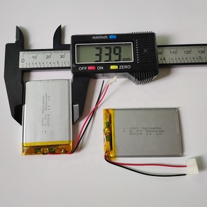 بطارية ليثيوم أيون 303450 بجهد <span class=keywords><strong>3</strong></span>.7 فولت وسعة 500 مللي أمبير في الساعة مع لوحة دوائر مطبوعة وأسلاك - Product Image 4