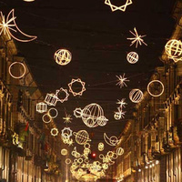 Lampadaires LED d'extérieur IP65 à prix de gros pour Noël, avec télécommande, intensité variable, en fer, pour décorations de fêtes