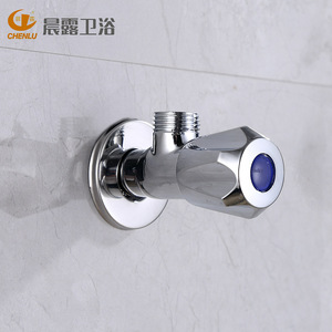 Robinet d'angle Morning Dew finition chromée, filetage femelle, entrée/sortie 4 points, pour usage domestique et toilettes - Product Image 5