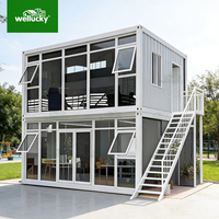 Maison conteneur pliable en Z pour camp de construction et stockage en arrière-cour |   8 ensembles par 40HQ, panneau ignifuge, directement de l'usine