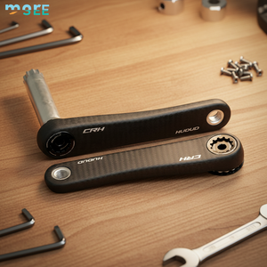 Manivelle SeeMore personnalisable OEM ODM 24 mm en titane et fibre de carbone, la plus légère, compatible avec le jeu de manivelle <span class=keywords><strong>Easton</strong></span> Spider pour vélos de route et de gravier - Product Image 1