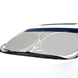 Быстрая доставка Складные новые высококачественные статические солнцезащитные очки с логотипом на лобовое стекло автомобиля